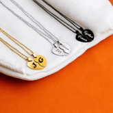 Customized Heart Pair Pendant - Customized Initial Necklace - Gift For Couples - Birthday gift - Anniversary gifts - Heart Shape necklace - Couple Gifts - BBD GIFTS